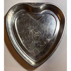 Vintage Tala Heart Shaped Aluminum Cake Pan Valentine Baking Mold Tin